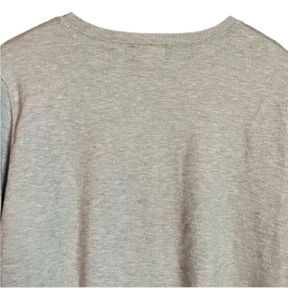 NWT! Laura Scott grey beaded sweater - Picture 11 of 12